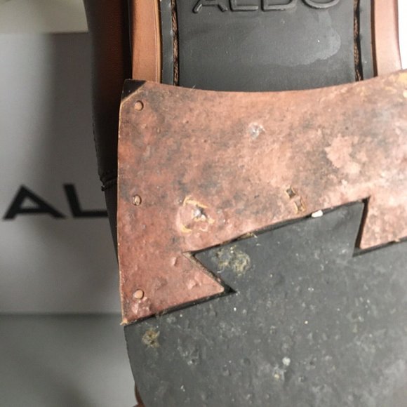 ALDO CHELSEA LEATHER BOOTS PORTERS BROWN MENS SIZE 7.5 - Picture 16 of 16